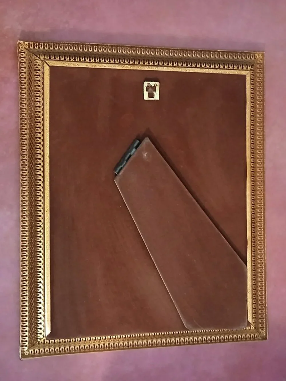Hollywood Regency Style-Filigree Gold Tone Metal Photo Frame 8x10